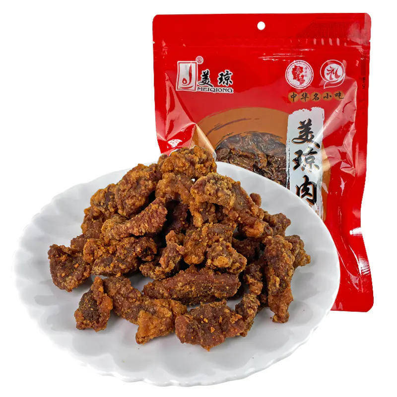 闽南衙口美琼盐酥肉粕晋江特产微辣有嚼劲猪瘦肉闽南醋肉250g真空