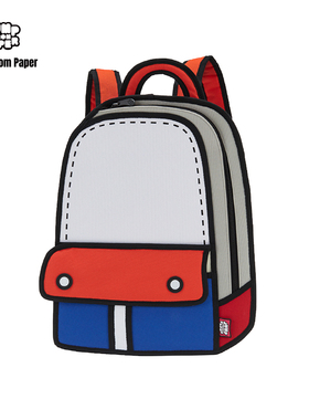 Jump from Paper二次元2d漫画冒险包通勤书包女大学生双肩包背包