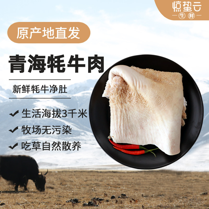 青海牦牛肉新鲜牛肚2kg 非泡发蘸水牛肚 出成率高 人工清洗