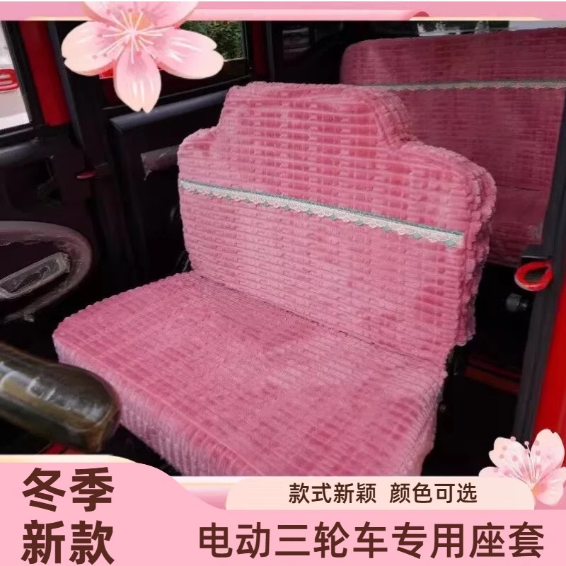盛昊G3 F3 C3三轮车座套加厚加绒淮海金博云朵电动四轮车坐垫套罩