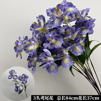 Wholesale of purple artificial flowers for weddings, hydrangeas, balloons, party decorations, artificial flowers, backgrounds, road guides, floor arrangements, and flower materials thumbnail 3