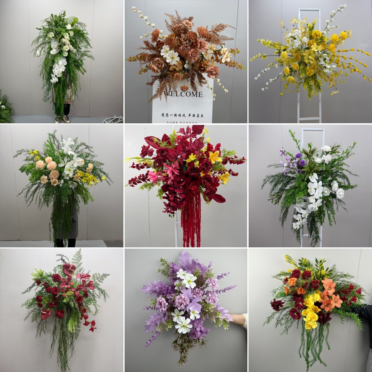 仿真花装饰挂花婚礼现场背景墙花