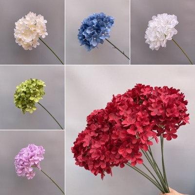 婚庆仿真花绣球花单支插花装饰