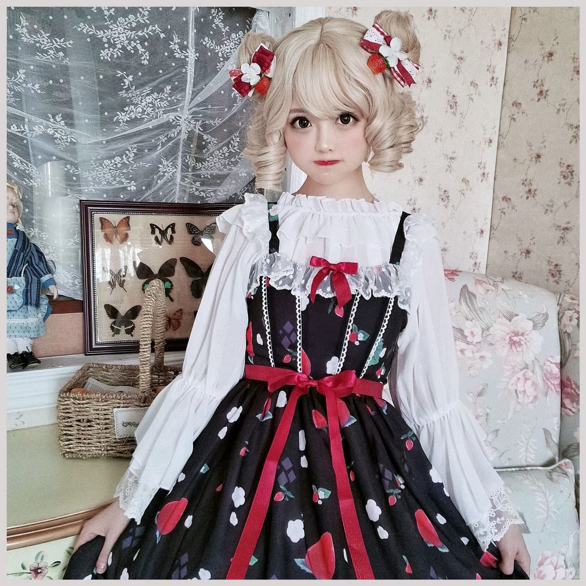 2019国风lolita中华风夏季吊带裙热销0件不包邮