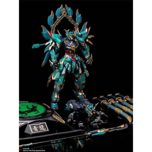 摩动核敖丙拼装青龙摩动关羽机甲三国吕布盲盒核高达拼装拼装手办
