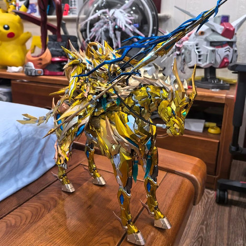 摩动核高达吕布白虎敖丙曹仁干将盲盒哪吒白雪姬拼装机甲模型手办