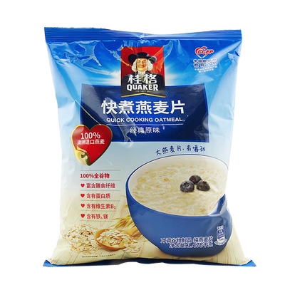 桂格快煮原味粗粮谷物冲调燕麦片