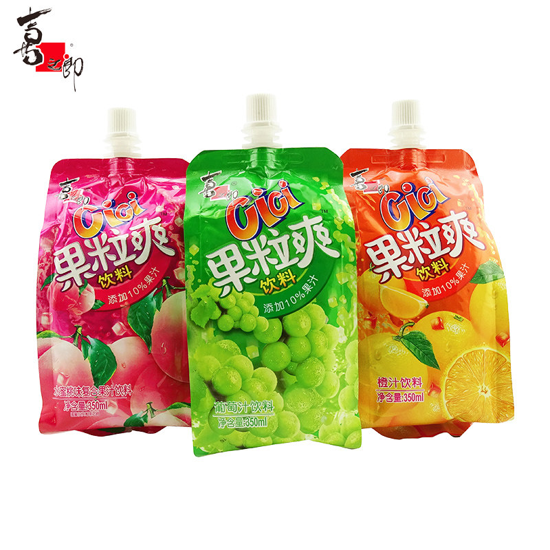 喜之郎 cici果粒爽 350ml 包装 果汁饮料 吸的果冻 六一儿童节礼