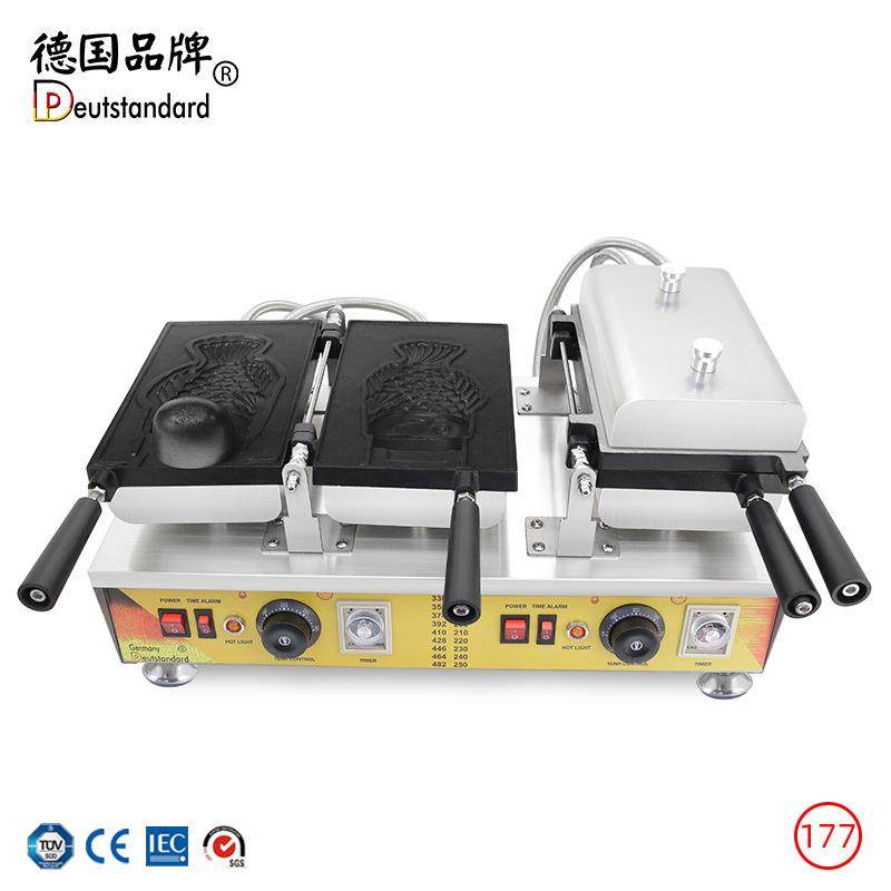 鲷鱼烧机韩国冰淇淋鲷鱼烧机鱼型烧雪糕皮机大开口鲷鱼烧雪糕圣代