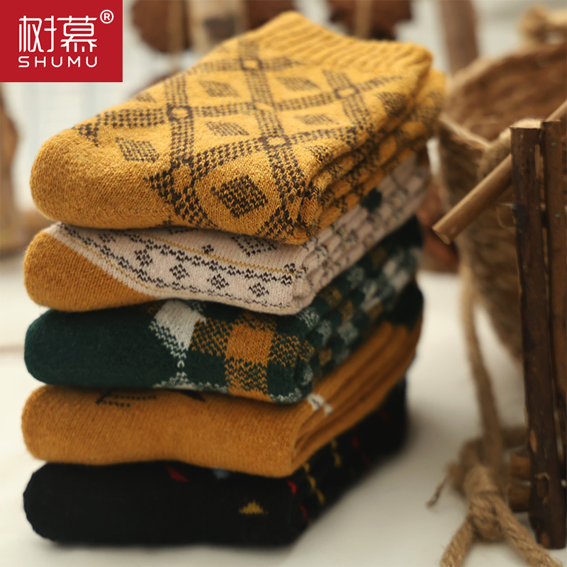 羊毛加厚！很暖和！保暖加绒袜冬季男女加厚冬季耐寒中筒袜子女袜