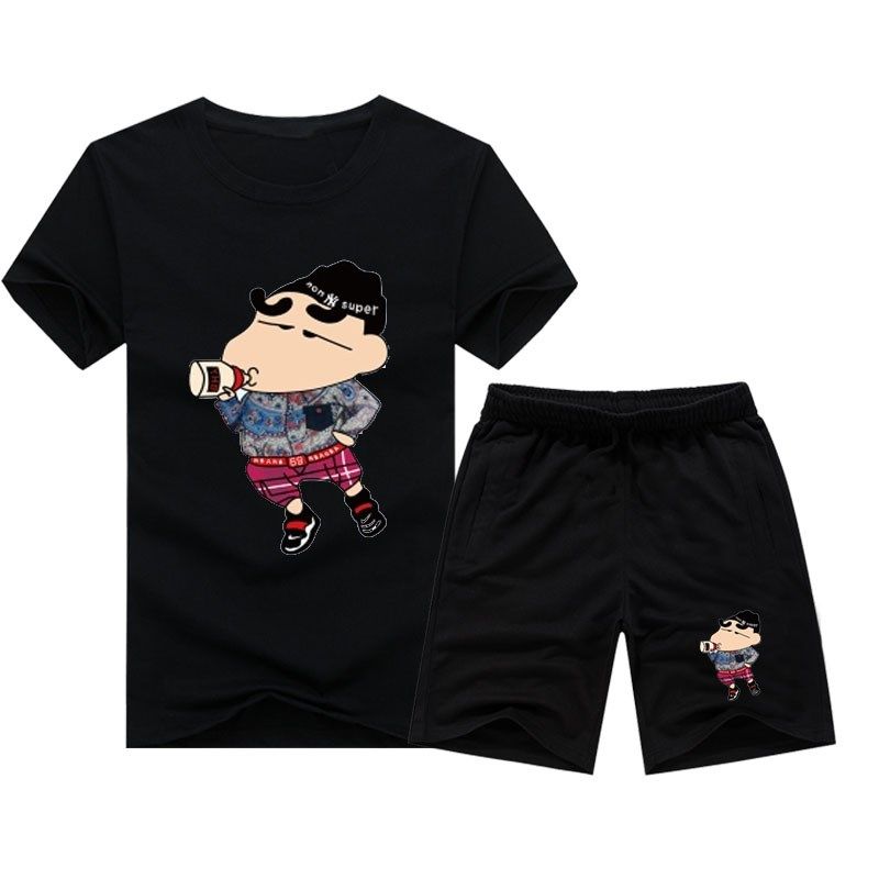men's wear summer Teenagers Self cultivation printing Short sleeved T-shirt shorts suit Leisure 5 a set Student tidein the Men's clothing, Casual pants  category - from Buy2taobao.com to provide professional Taobao agent buy service