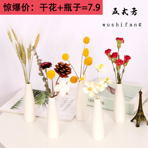 ins装饰摆件永生北欧轻奢干花