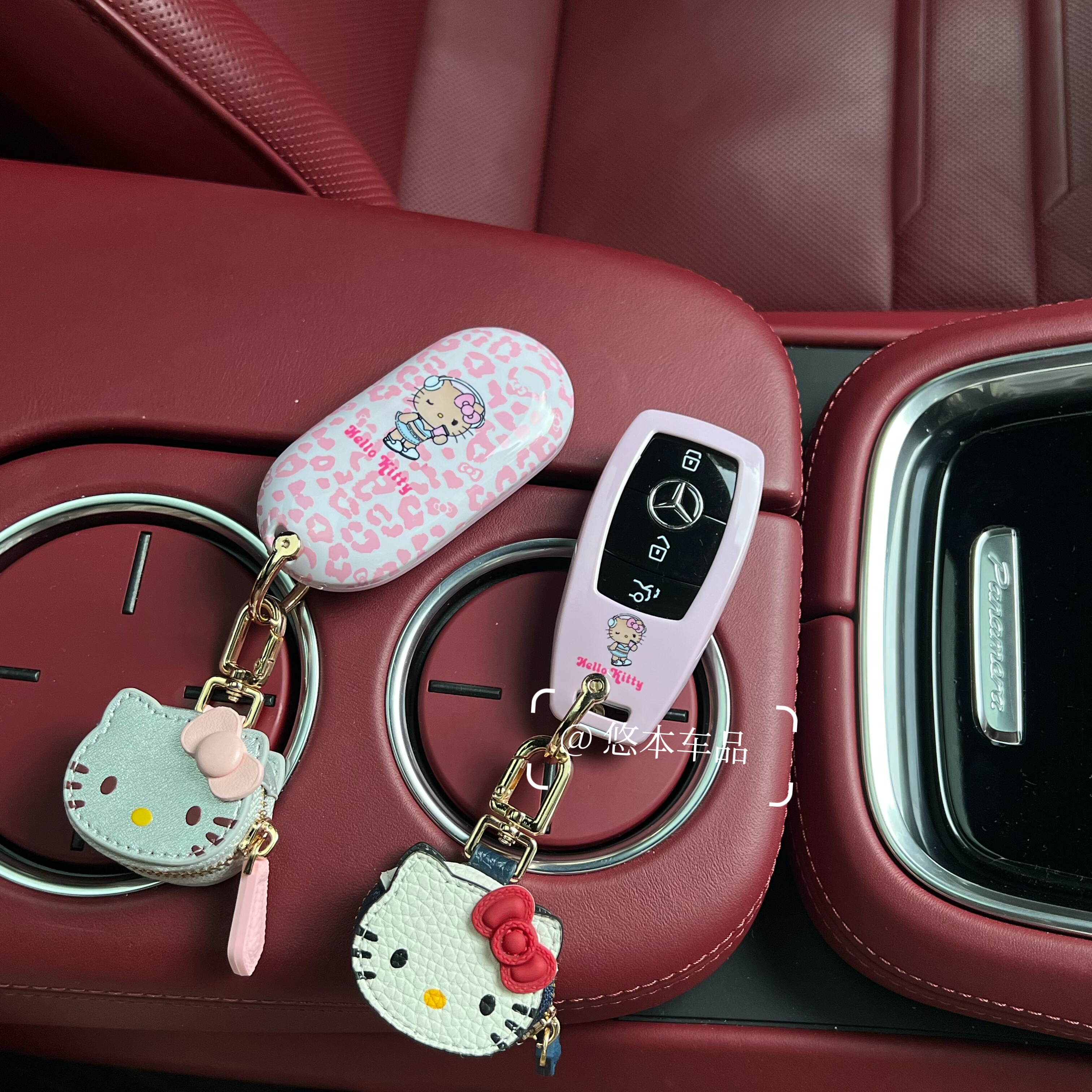 KT猫适用奔驰e300l钥匙套c260l车glb/glc260级gle350扣S级壳女大G