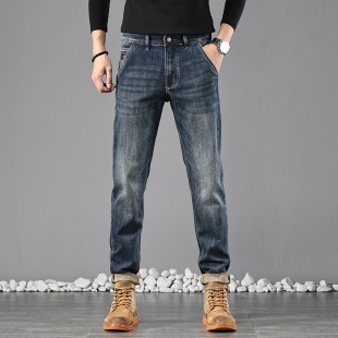 修身 秋冬经典 秋冬男款 大牛复古重工石磨水洗牛仔裤 小直筒 美式