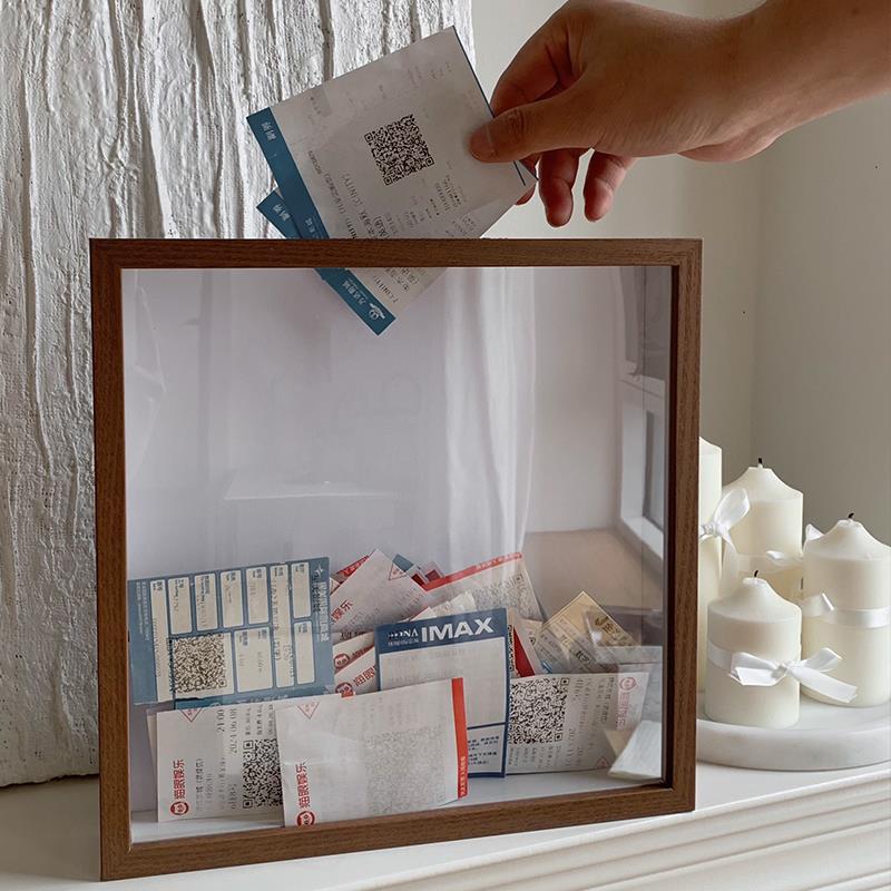 票根相框旅行机票景区门票车票演唱会电影收纳收集收藏票据相框