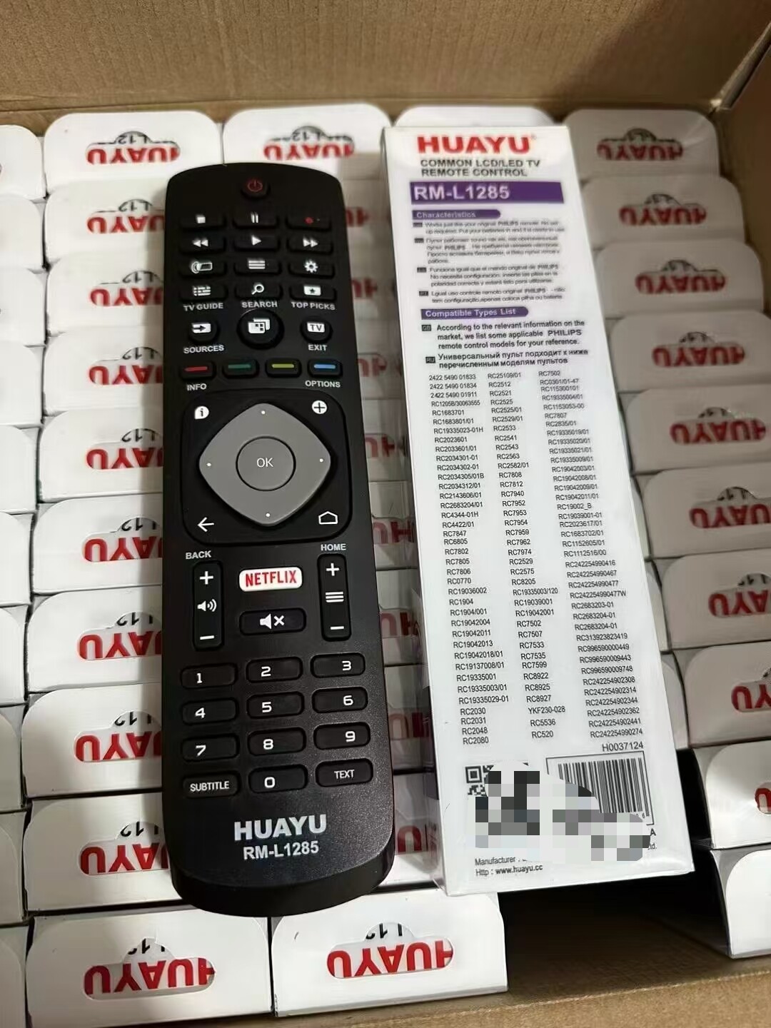 适用于飞利浦电视遥控器HOF16H303GPD24 SMART NETFLIX 398G R08B