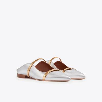 女式时装单鞋 尖头绑带平底 外贸女鞋大码flats 43浅口单鞋