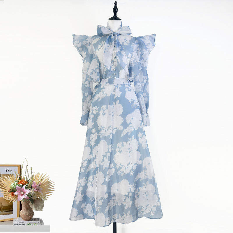 独立站现货欧美明星同款单排扣飘带衬衫+收腰半裙套装女+吊带,女装/女士精品,常规大码外套,淘宝优惠券,粉丝福利购,淘宝优惠卷