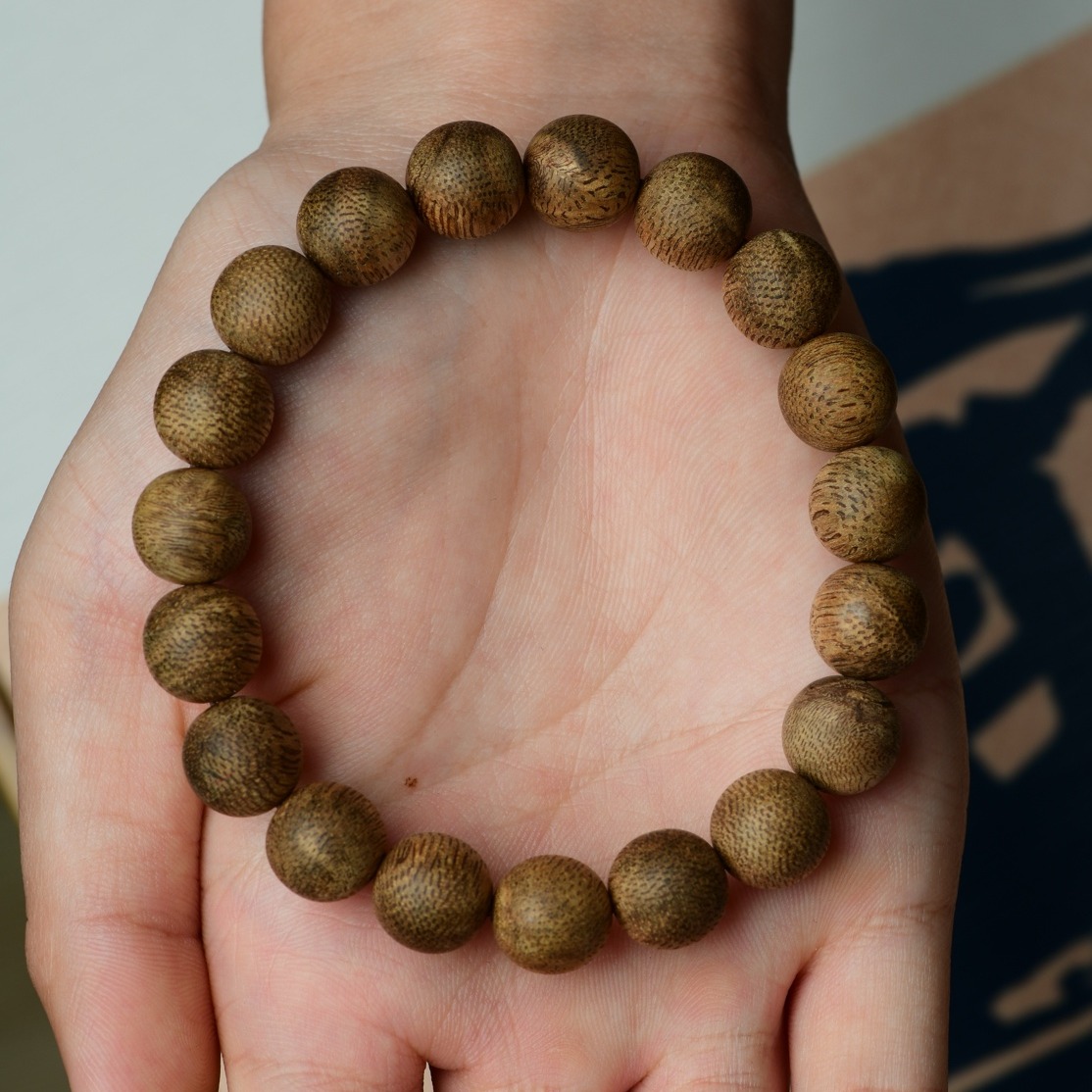 天然西马来西亚沉香手串1.0单圈