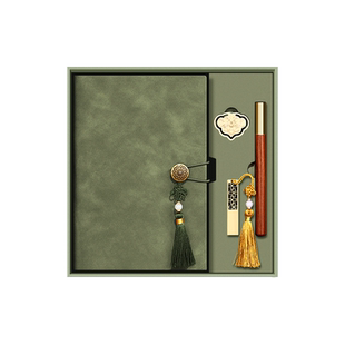 羊巴皮笔记本定制加厚a5笔记本本子高档会议记录本带笔套装2025年大学生日记本个性定制新款古风记事本印logo