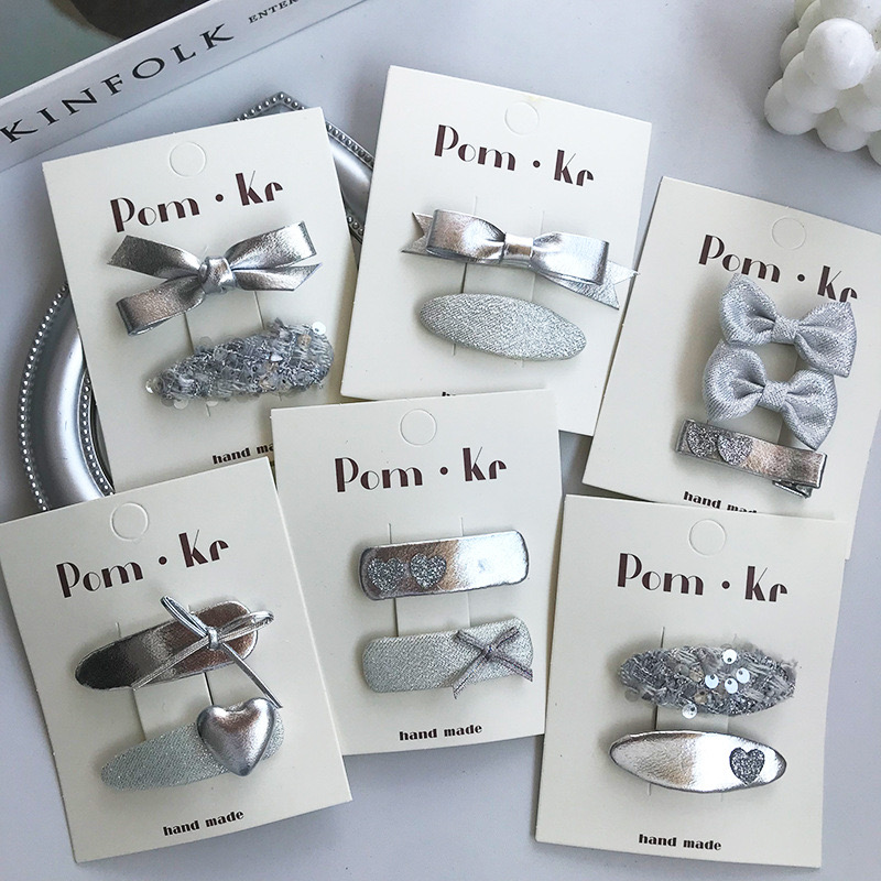 发夹发卡布艺皮革韩版夹子