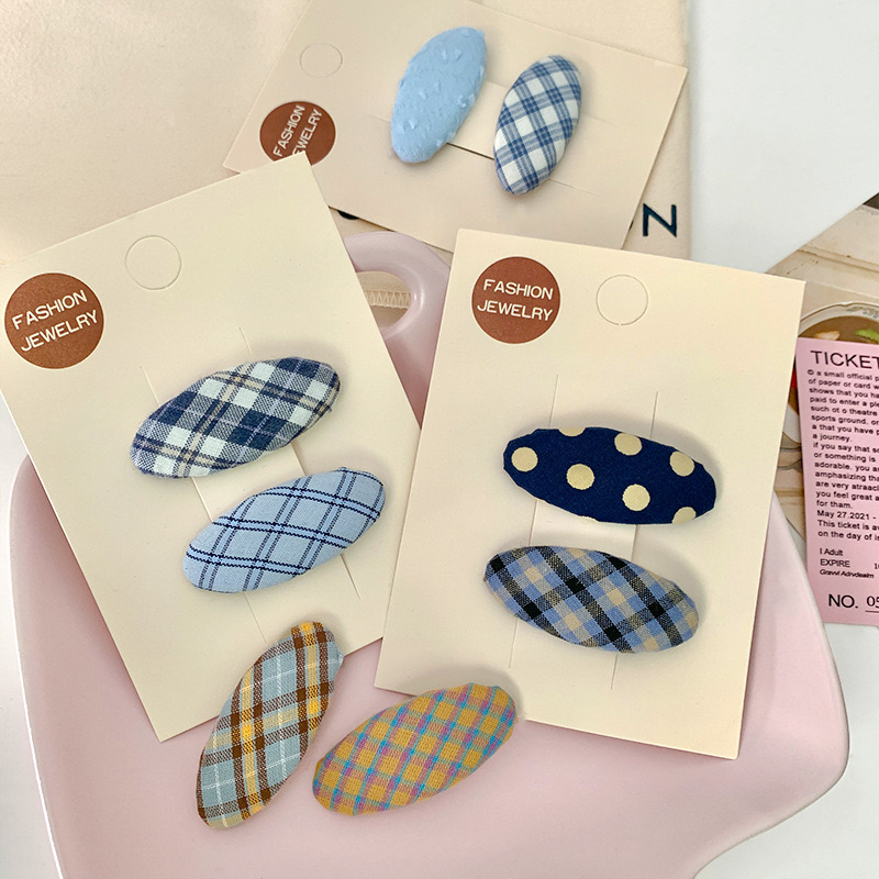 发夹bb夹布艺校园甜美边夹顶夹