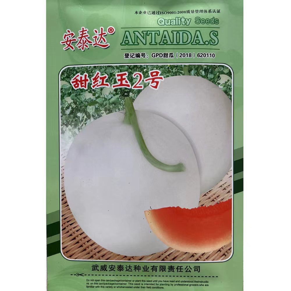 甜红玉2号早熟白皮红肉甜瓜种子肉质酥脆清爽甜口南方水果种籽孑
