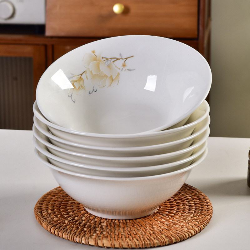 家用新款6/7/8英寸斗碗米饭碗大汤碗拉面碗泡面碗简约陶瓷早餐碗