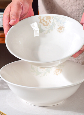 网红新款陶瓷6/7/8英寸斗碗米饭碗家用泡面碗简约早餐碗米粉碗