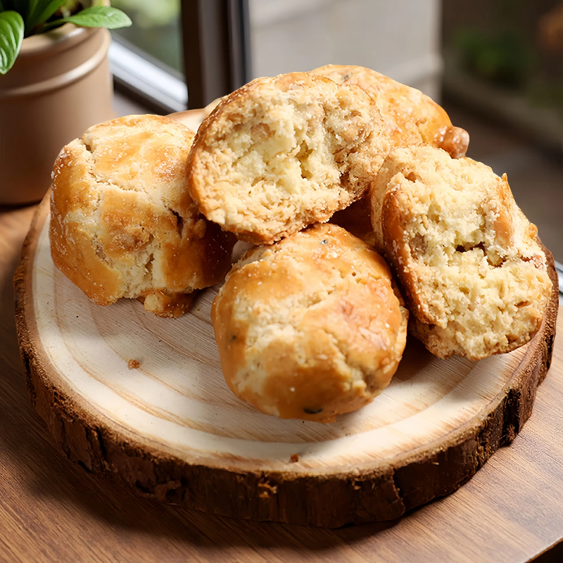 MINI一口酥燕麦酥老式传统糕点心休闲零食小吃散装椰子山核桃酥