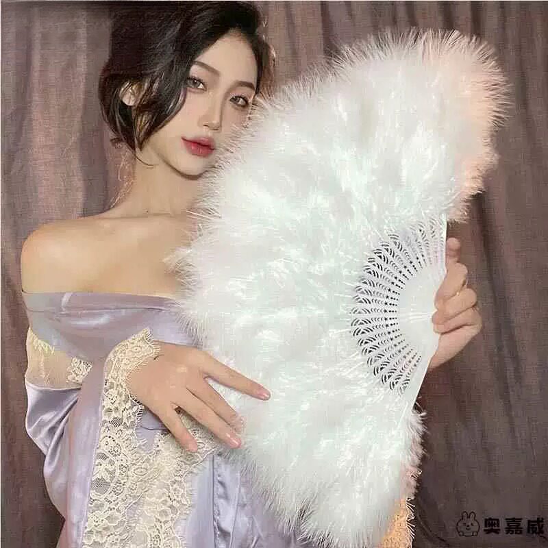 羽毛扇子旗袍夜上海舞蹈