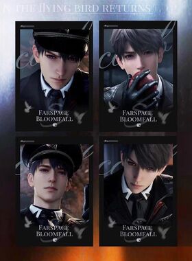 新款恋与深空夏以昼远空棠雨周边高颜值3寸小卡拍立得明信片收藏