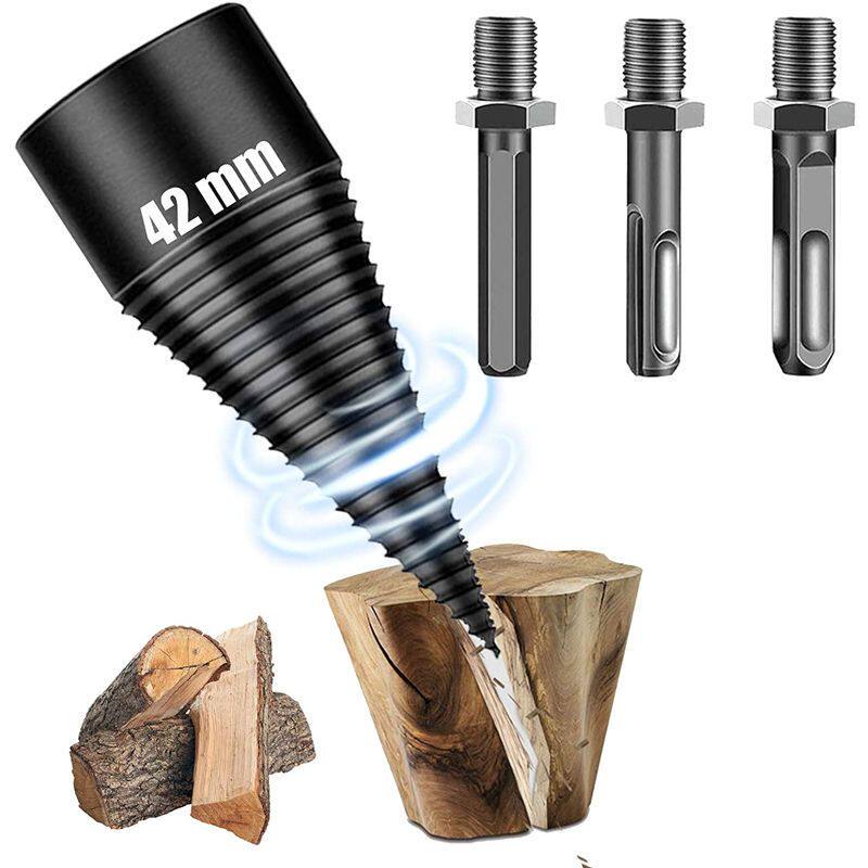 劈柴神器农村家用省力破柴工具电锤电钻劈柴专用分裂器大号劈柴机