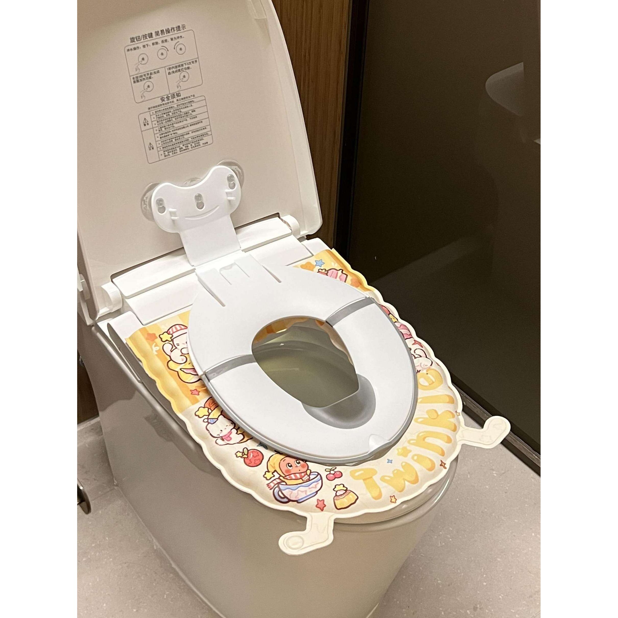 宝宝入厕神器!儿童马桶坐便器2-5岁男女宝宝防溅外出便携可折叠