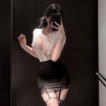 性感刺激qq内衣物纯欲秘书包臀裙情愫制度诱服禁欲系套装女短裙新