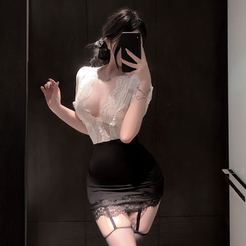 性感刺激qq内衣物纯欲秘书包臀裙情愫制度诱服禁欲系套装女短裙新