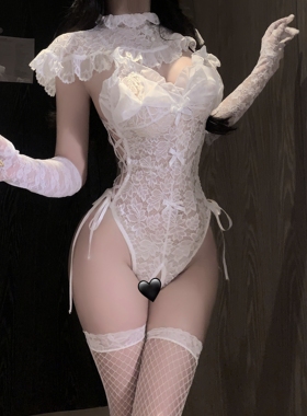 性感刺激勾魂床上风情万种内衣女蕾丝纯欲复古qqny趣味制服禁欲系