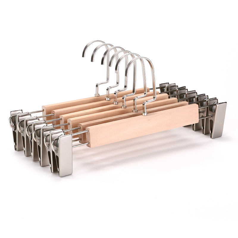 实木裤架裤夹子木质服装店裤