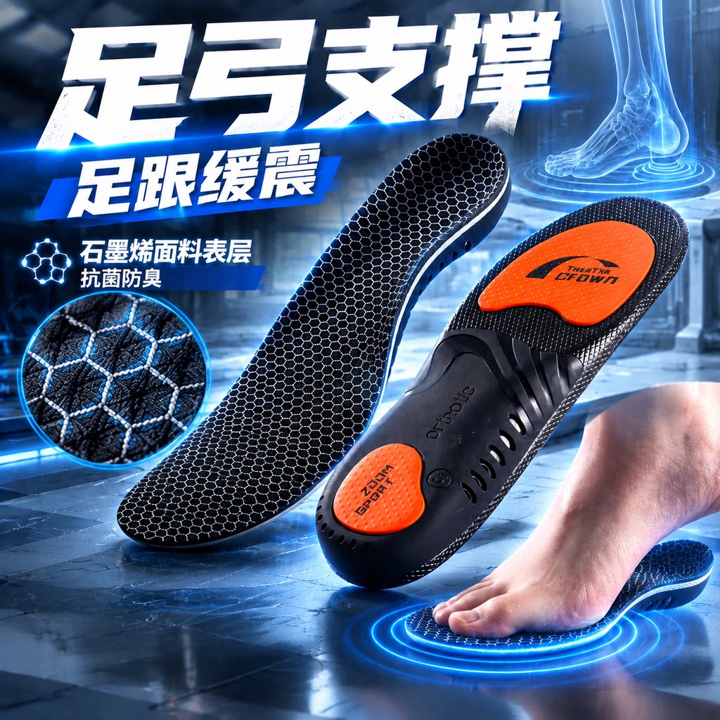 专业足弓支撑鞋垫足跟痛专用防痛