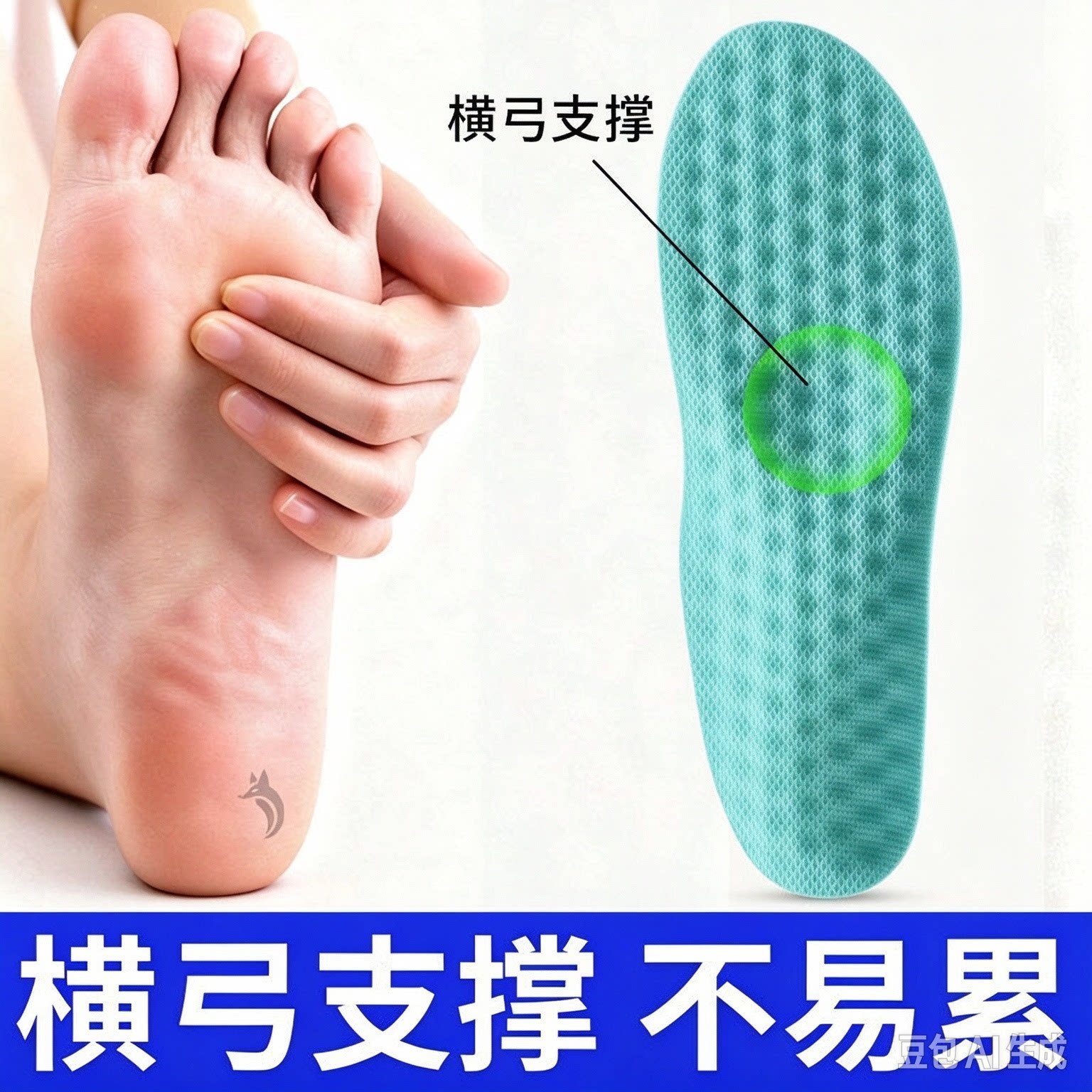 横弓支撑鞋垫高足弓不塌陷不累脚