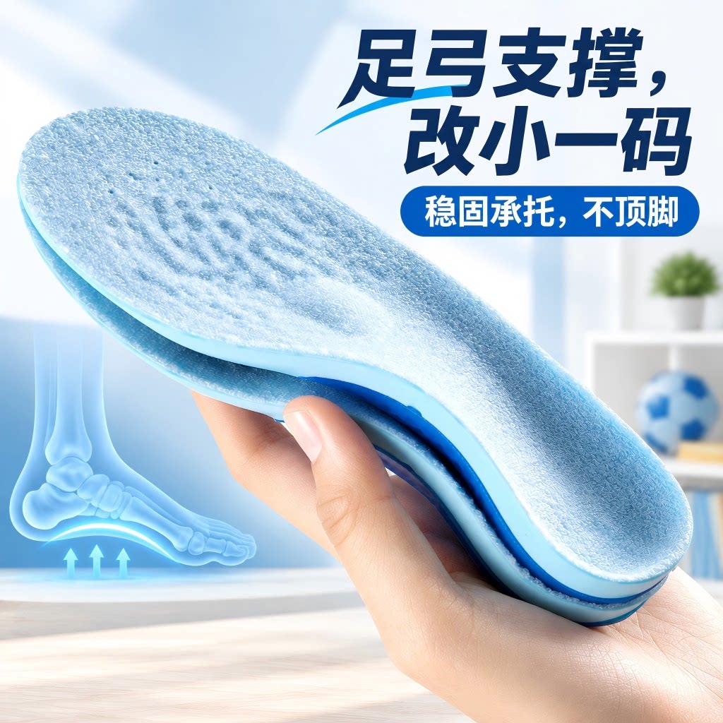儿童足弓支撑鞋垫小孩专用大改小