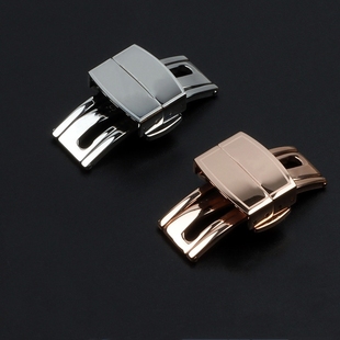 适配百达翡丽手表扣pp手雷5167/5164橡胶表带折叠扣蝴蝶扣16 18mm