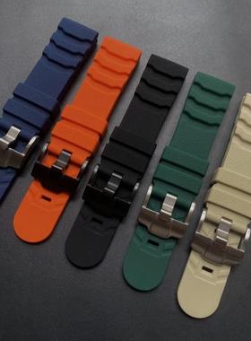 适配卡西欧PRG-600/650Y鲁美诺斯LUMINOX硅胶橡胶手表带22mm 24mm