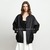 Carolingian静奢ROW风 进口绵羊皮極简皮衣夹克宽松廓形真皮外套