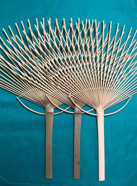 竹制团扇扇骨骨架 团扇半成品 手作扇子diy和风日式日本扇子