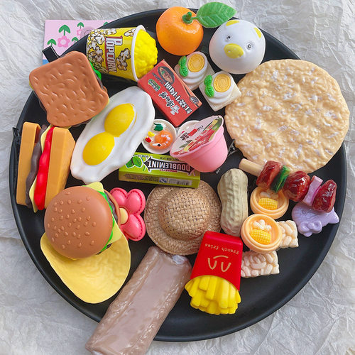 一元发夹网红食物发卡夜市摆摊搞怪卡子可爱学生发饰刘海侧边夹女
