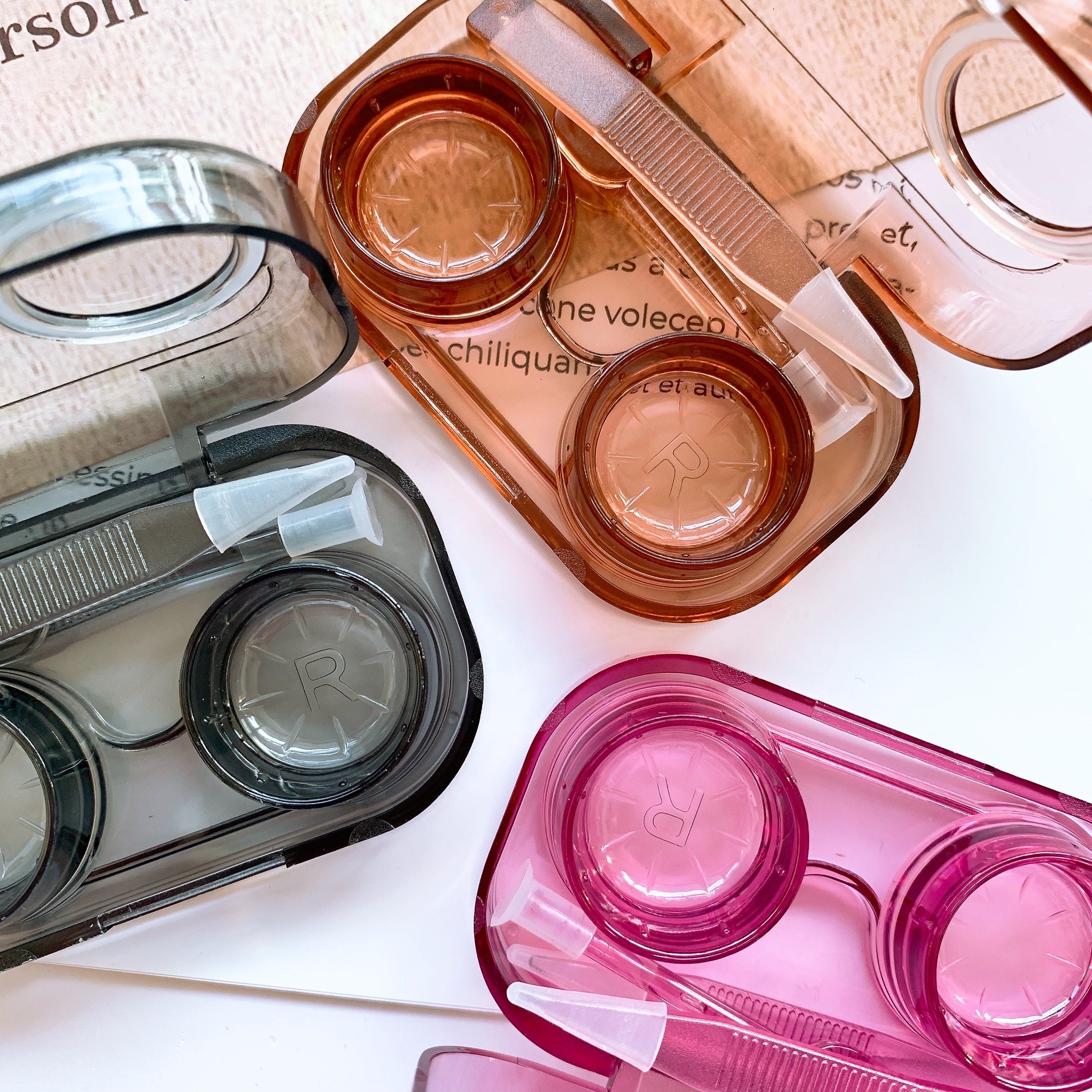 小巧透明便携隐形眼镜盒防漏一体翻盖式伴侣盒美瞳收纳盒无需拧盖,ZIPPO/瑞士军刀/眼镜,隐形眼镜伴侣盒,淘宝优惠券,粉丝福利购,淘宝优惠卷