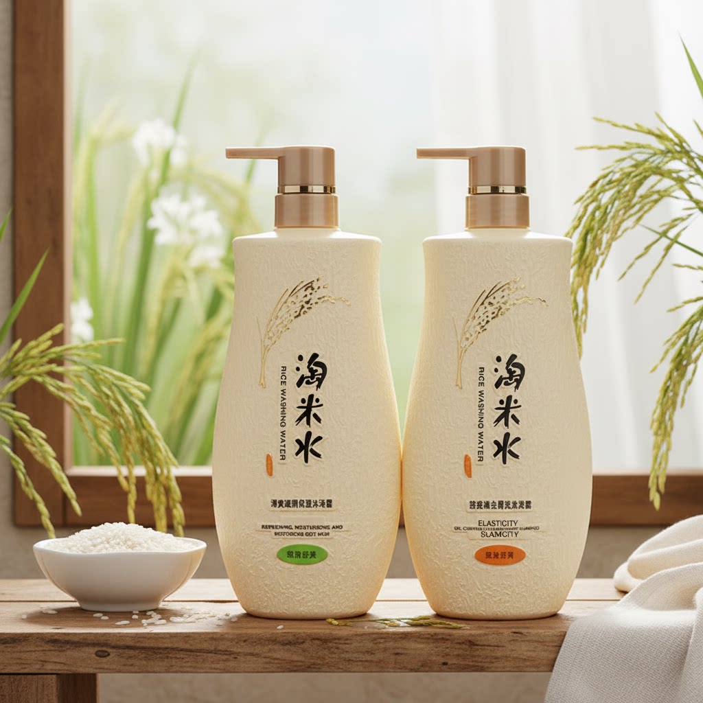 淘米水洗发水柔顺控油去屑滋润保湿沐浴露洗发露贝都因