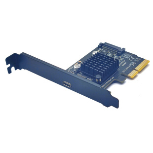 4X转接TYPE USB3.2扩展卡GEN2x2 PCI C祥硕ASM3242芯片 20Gbps