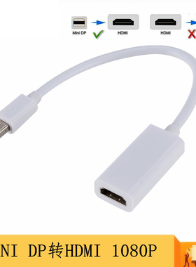 Mini DP to HDMI 迷你dp转hdmi线雷电displayport转接线 1080P/4K